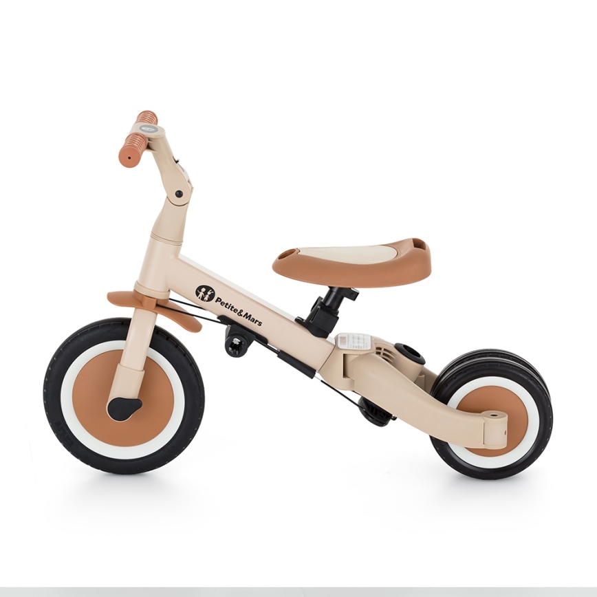 PETITE&MARS - 5 az 1-ben gyerektricikli TURBO PLUS, sivatagi homok