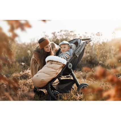 PETITE&MARS - Baba bundazsák 4 az 1-ben COMFY Elegant Caramel/Beige barna