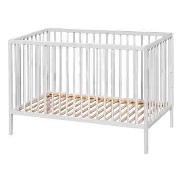 PETITE&MARS - Babaágy NELA BEECH 120x60 cm fehér/bükk