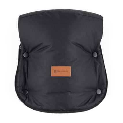 PETITE&MARS - Babakocsi kézvédő FURRY Forever Black