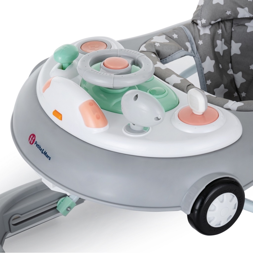 PETITE&MARS - Bébikomp dallammal CABRIO ezüst