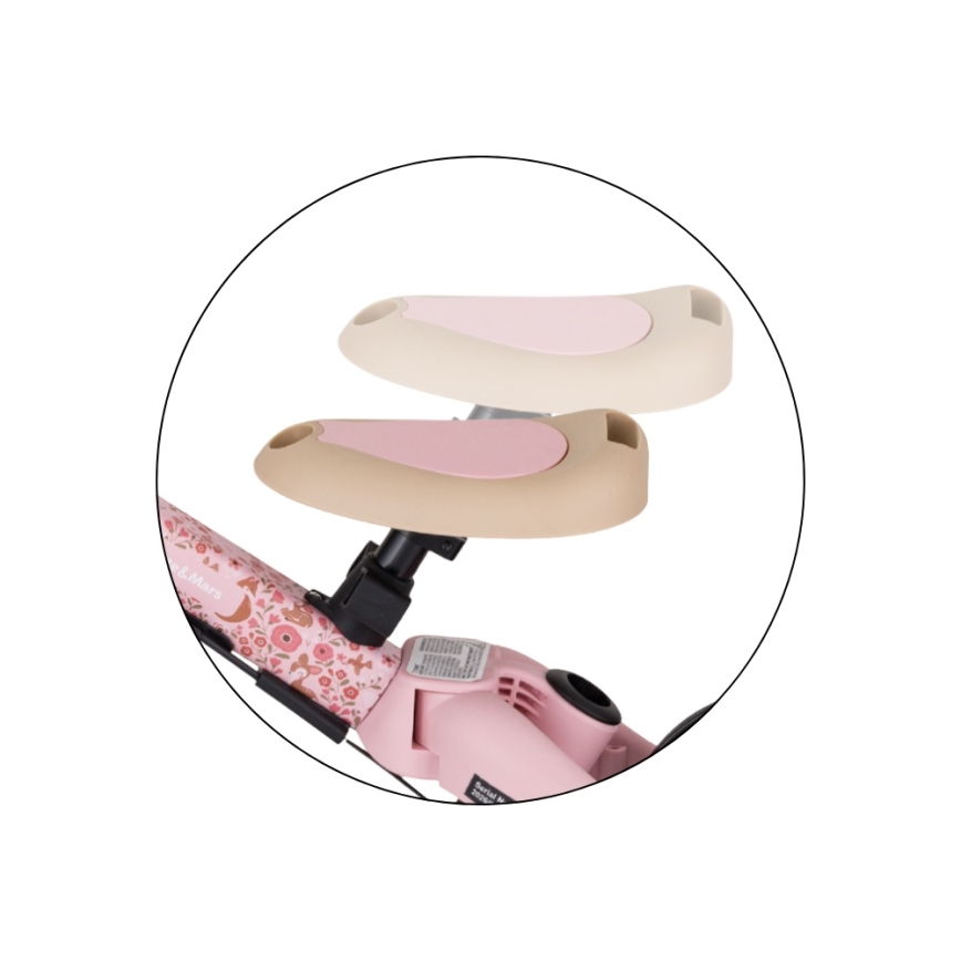 PETITE&MARS - Gyermek tricikli 5 az 1-ben TURBO LIMITED Rosy Wilderness