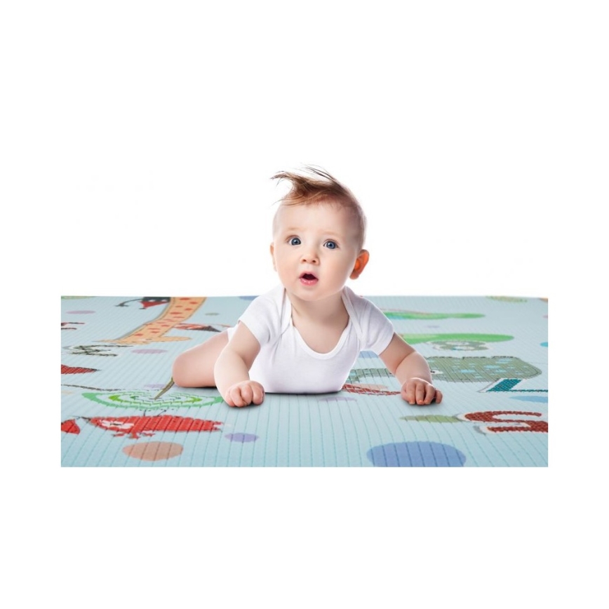 PETITE&MARS - Játékszőnyeg JOY GIRAFFE 150x180 cm