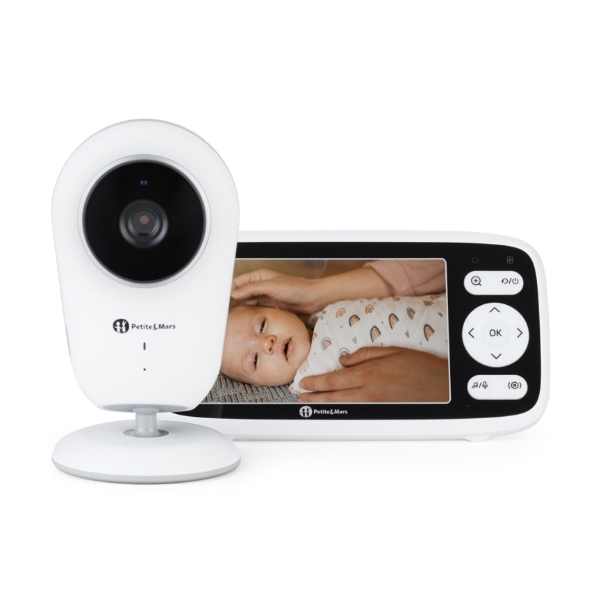 PETITE&MARS - Kijelzős bébiőr NANO 4.0 3,7V 1760 mAh