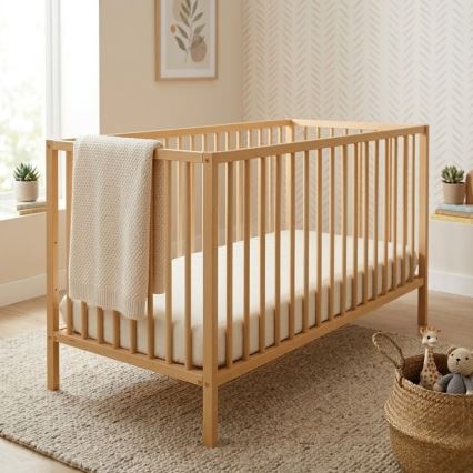 PETITE&MARS - NELA BEECH kiságy 120x60 cm, bükk