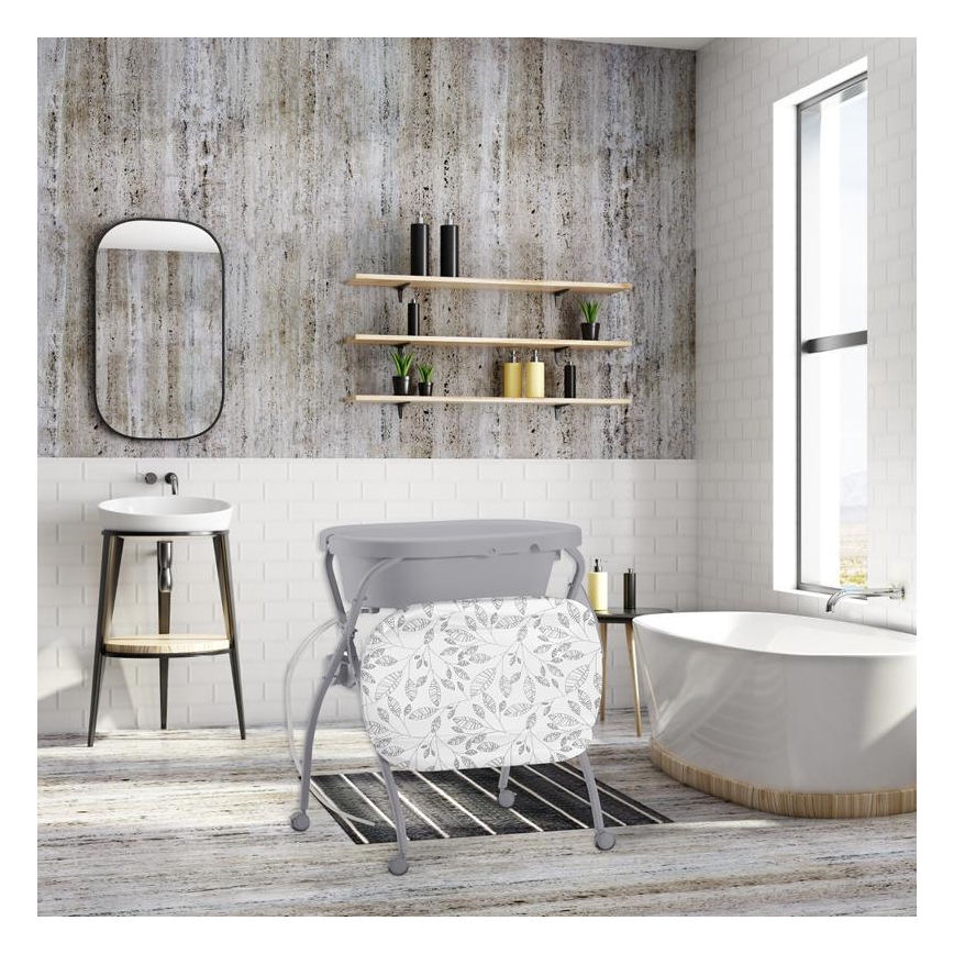 PETITE&MARS - Pelenkázóasztal káddal SPA 3in1 szürke