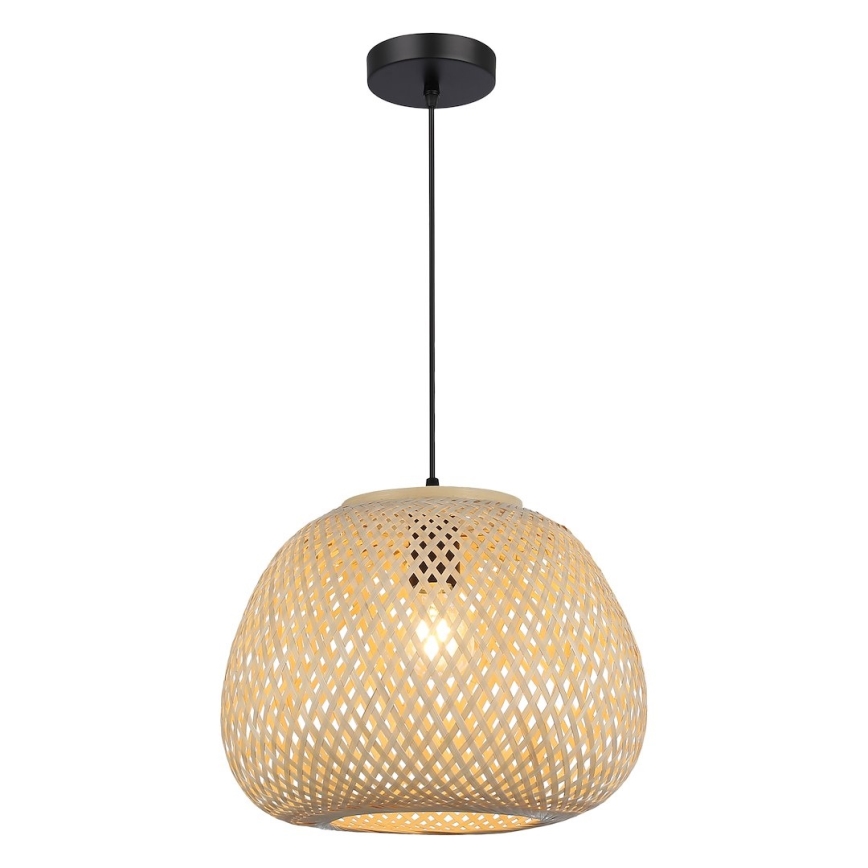 PETRA kábeles csillár 1xE27/15W/230V bambusz