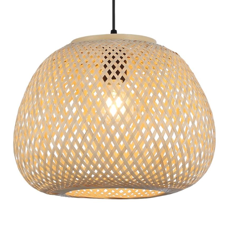 PETRA kábeles csillár 1xE27/15W/230V bambusz