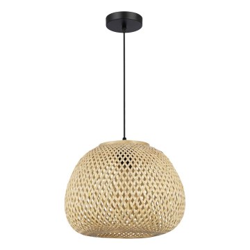 PETRA zsinóros függőlámpa 1xE27/15W/230V átm. 35 cm bambusz