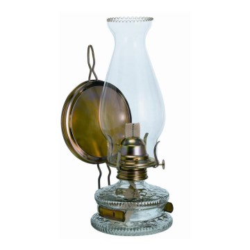 Petróleumlámpa - fém ”tükör”