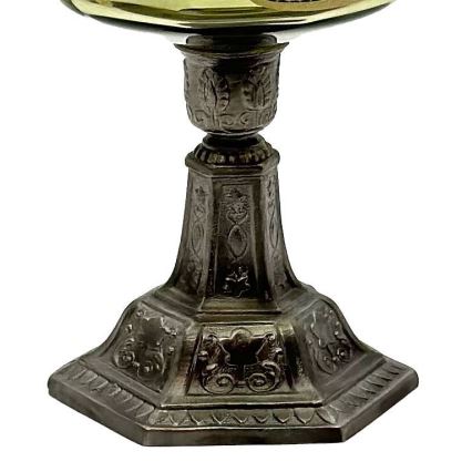 Petrol lámpa LUDMILA 42 cm erdei zöld