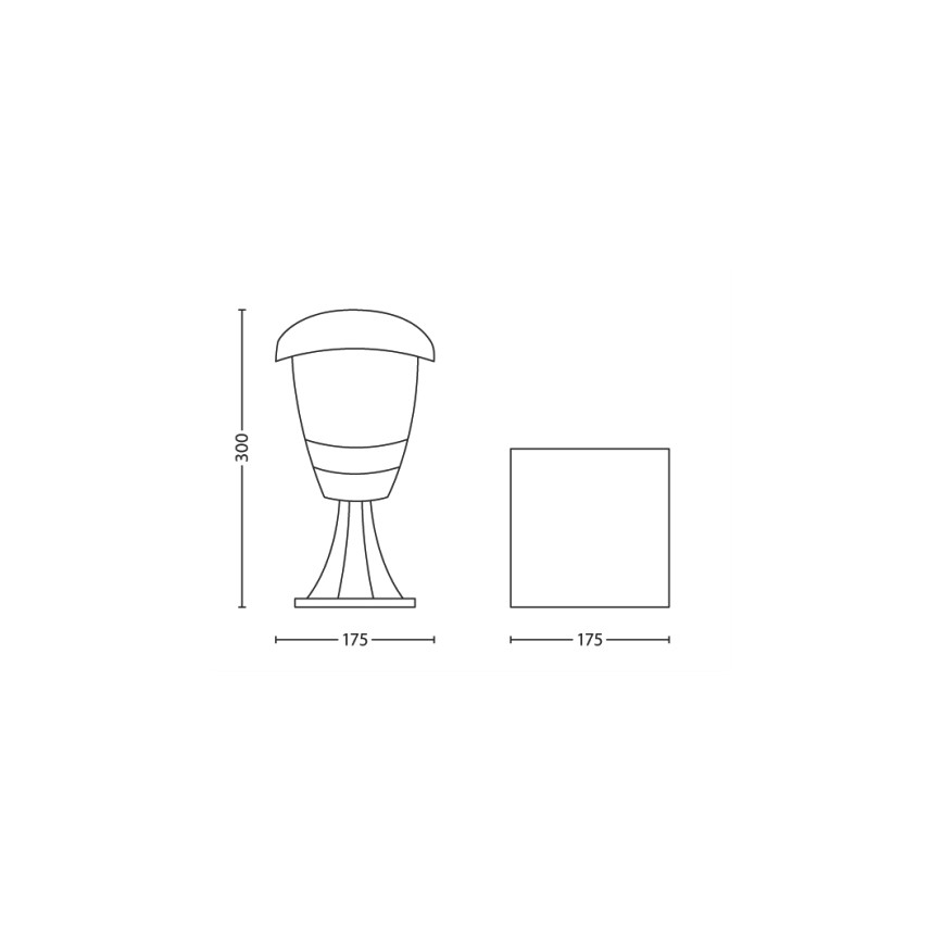 Philips - Kerti lámpa 1xE27/60W/230V