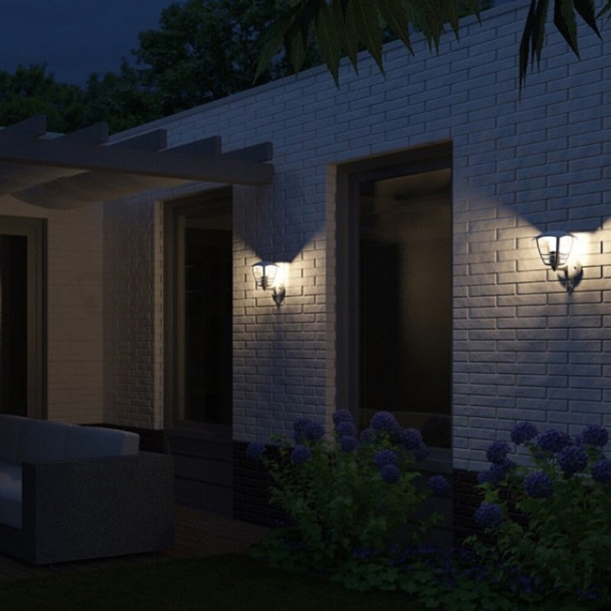 Philips 15388/31/16 - Kültéri fali lámpa a mozgásérzékelős MYGARDEN CREEK 1xE27/60W/230V