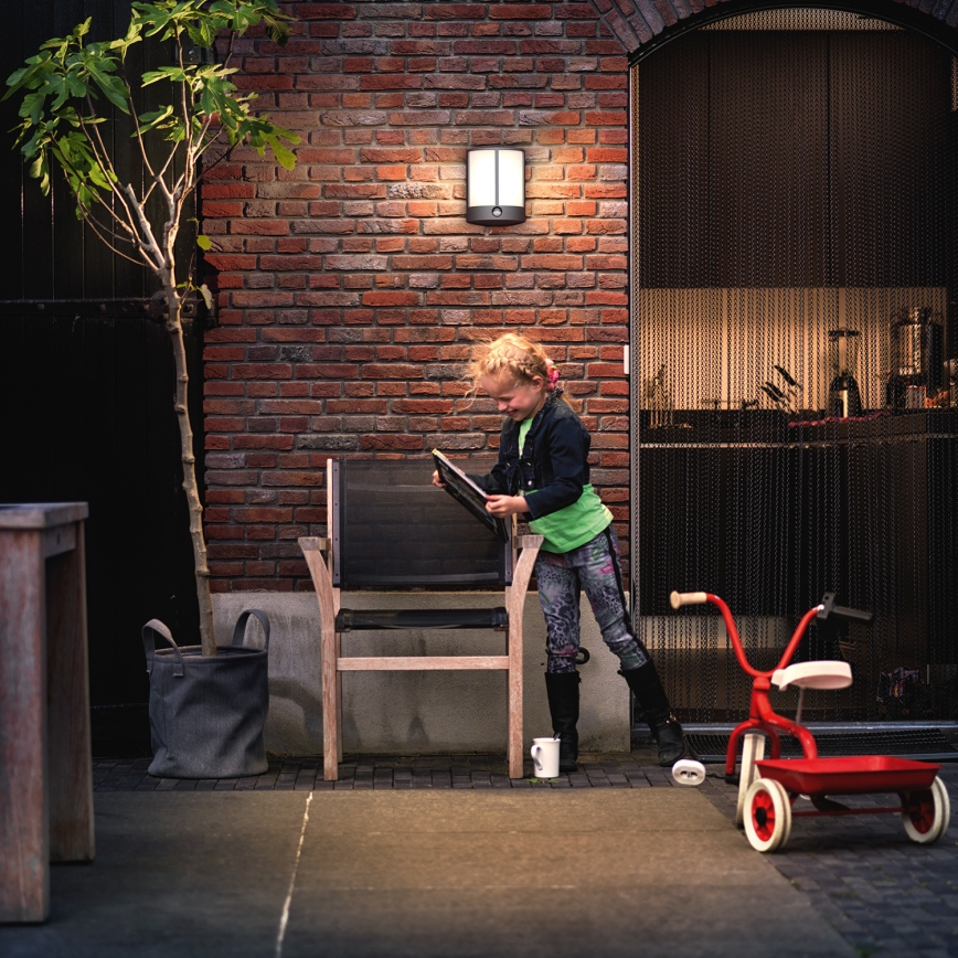 Philips 16465/93/16 - LED Kültéri fali lámpa a mozgásérzékelős MYGARDEN STOCK 1xLED/6W/230V