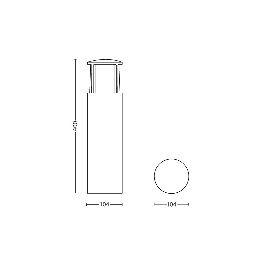 Philips 16466/93/16 - LED Kültéri lámpa MYGARDEN STOCK 1xLED/6W/230V