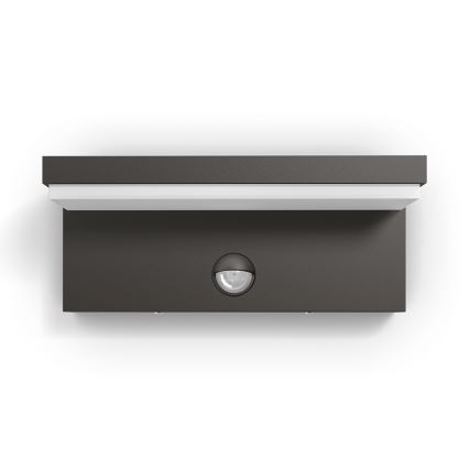 Philips 16484/93/P3 - LED Kültéri fali lámpa a mozgásérzékelős BUSTAN 2xLED/4,5W