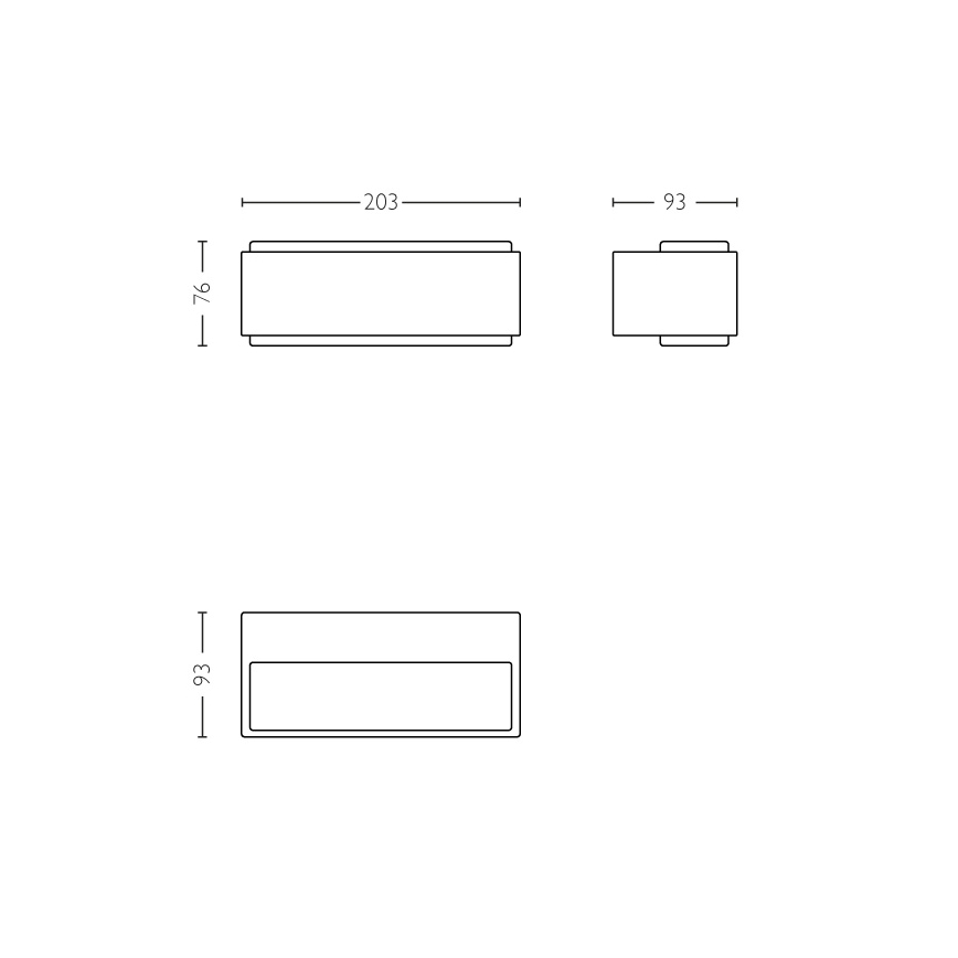 Philips 16487/93/P3 - Kültéri fali lámpa MYGARDEN STRATOSPHERE 2xLED/4,5W
