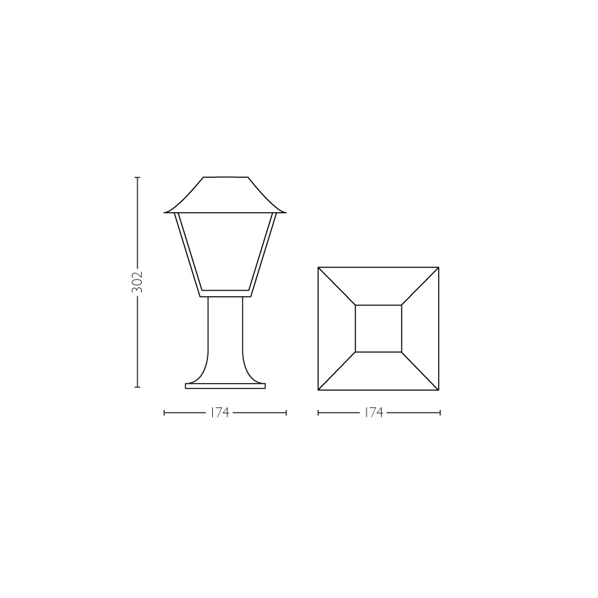 Philips - Kültéri lámpa  E27/60W/230V