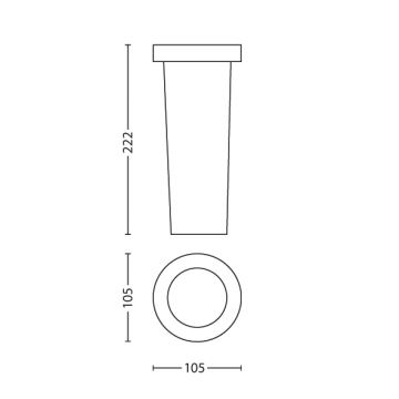 Philips 17074/47/16 - LED Taposólámpa MYGARDEN TIMBER GU10/3,5W