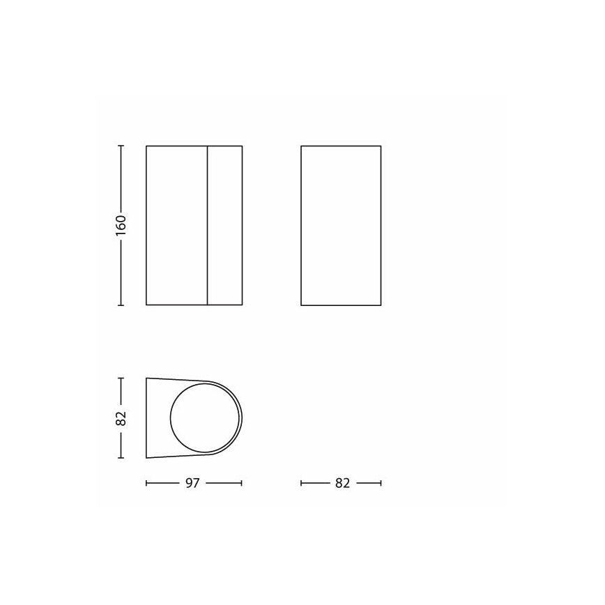 Philips - Kültéri lámpa 2xGU10/35W/230V
