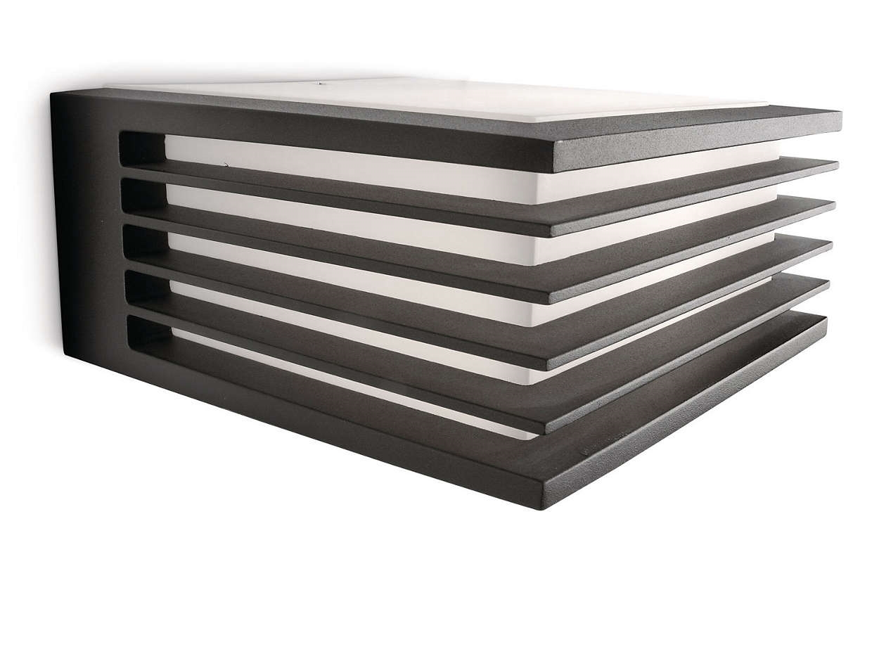 Wandlamp Buiten Sobremuro1X60W Zwart Mod. Creek Philips