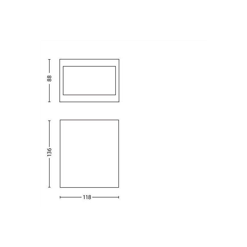 Philips 17209/30/16 - LED Kültéri lámpa MY GARDEN WALL LIGHT LED/3W/230V IP44