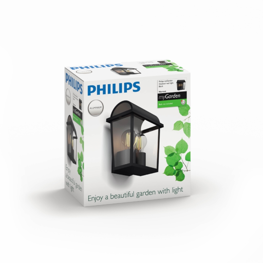 Philips 17235/30/PN - Kültéri fali lámpa 2xE27/42W/230V IP44