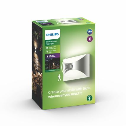 Philips 17299/47/16 - Mozgásérzékelős lámpa MYGARDEN HERB 1xLED/6W/230V