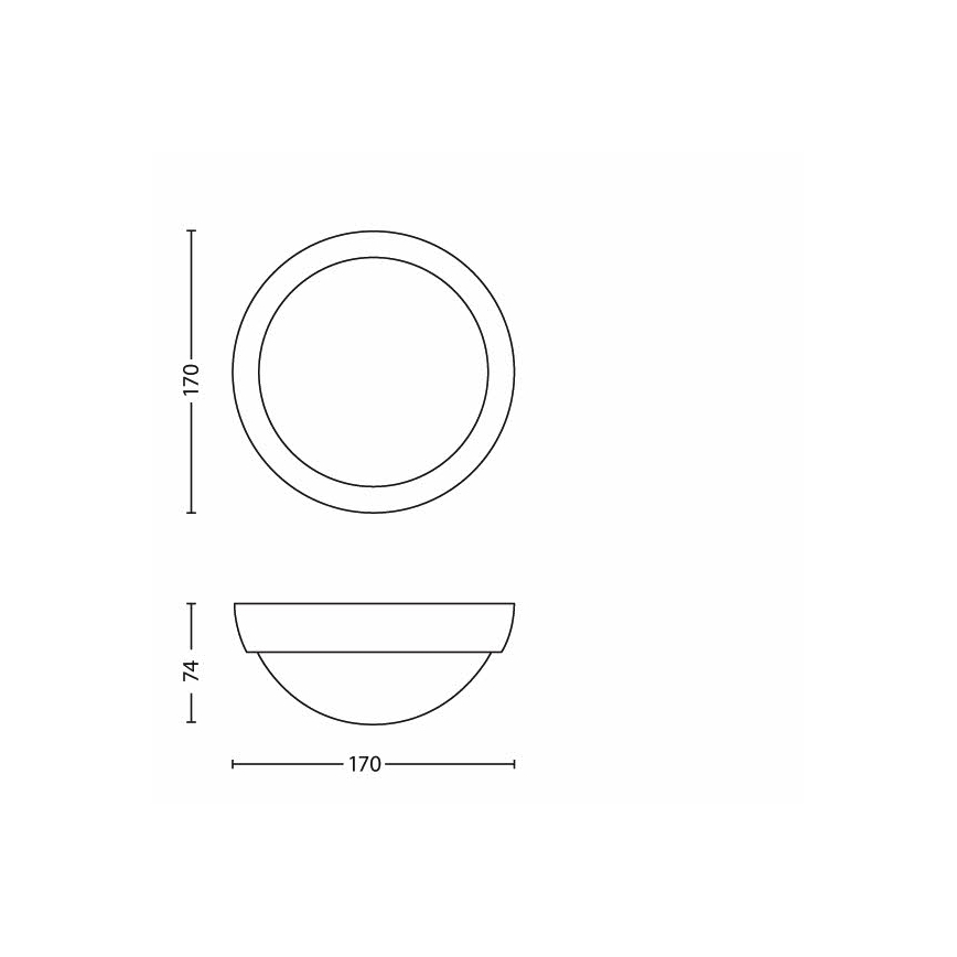 Philips - kültéri LED lámpatest, 3,5 W, IP44