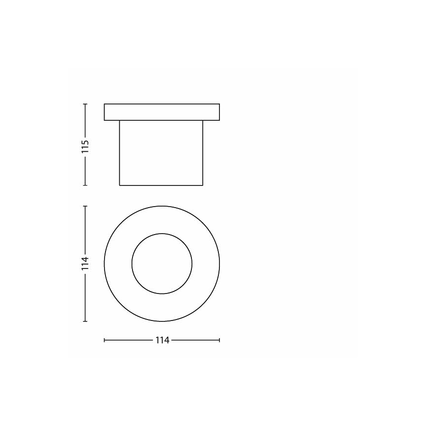Philips - LED kültéri behajtó lámpatest LED/3W/230V