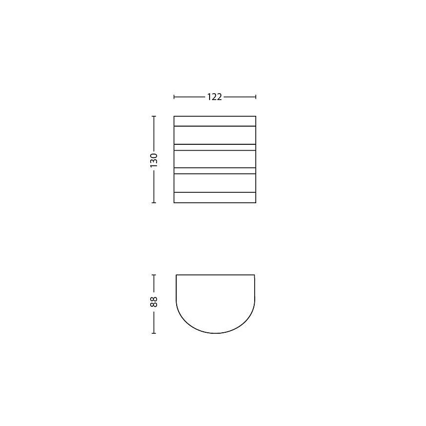 Philips 17314/47/16 - LED kültéri világítás CALGARY 1xLED/3W/230V