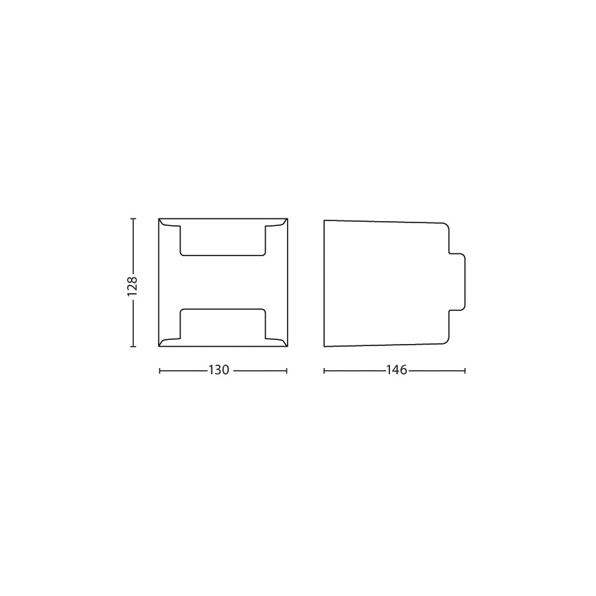 Philips - Kültéri lámpa 2xLED/4,5W/230V IP44