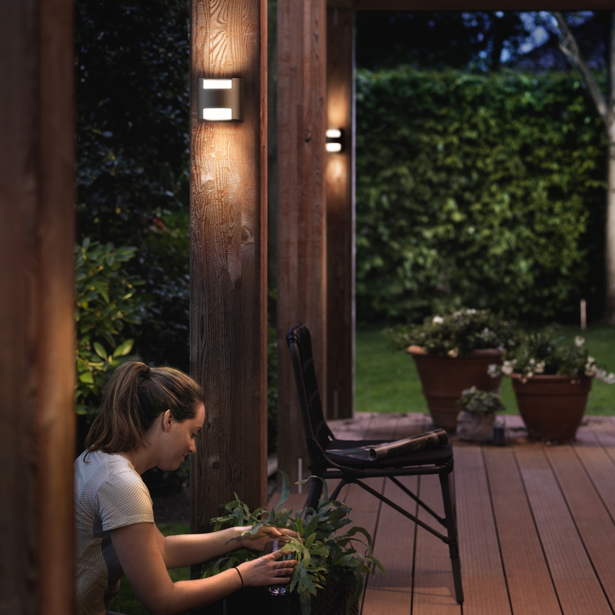 Philips 17321/93/16 - Kültéri fali lámpa MYGARDEN GRASS 2xLED/4,5W/230V