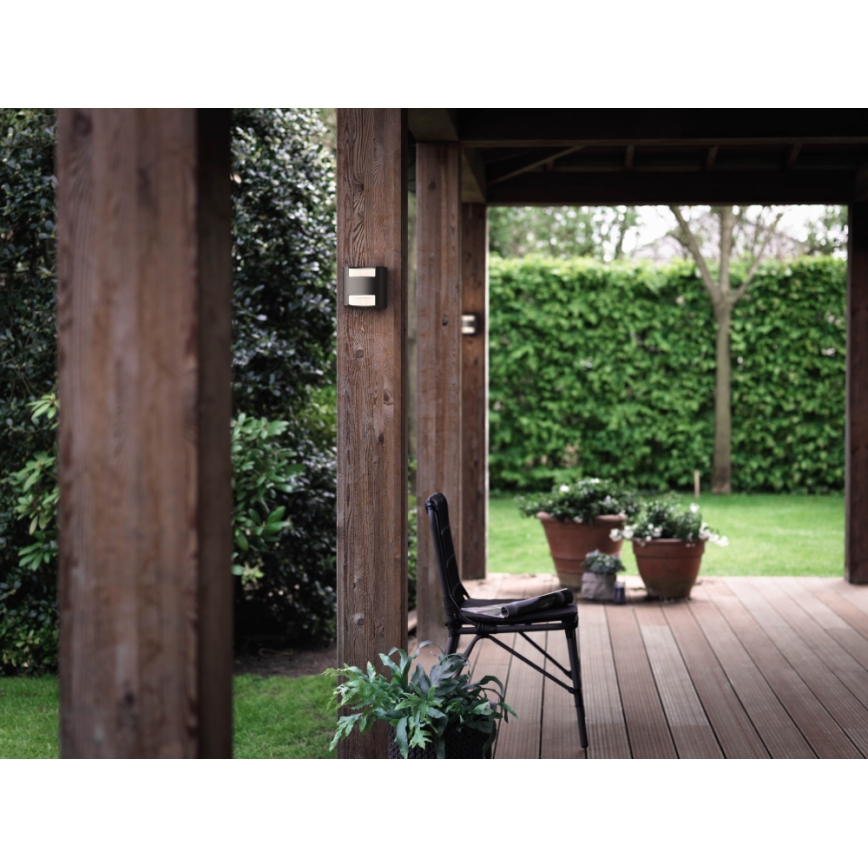 Philips 17321/93/16 - Kültéri fali lámpa MYGARDEN GRASS 2xLED/4,5W/230V