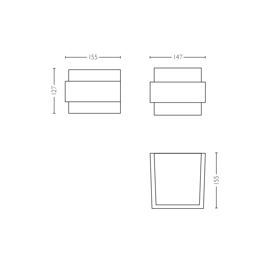 Philips 17335/47/PN - Kültéri fali lámpa MYGARDEN SHOVEL E27/42W