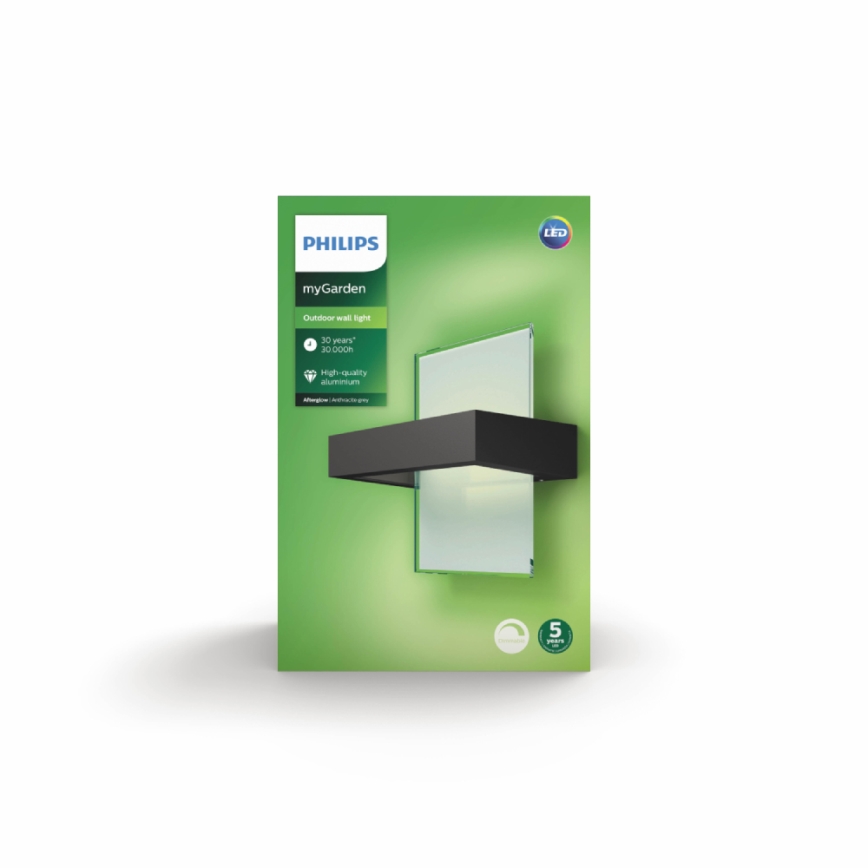 Philips - Kültéri fali lámpa 2xLED/4,5W