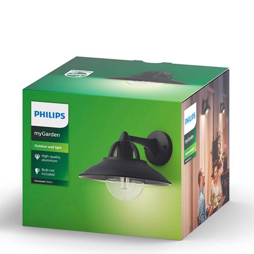 Philips 17381/30/PN - Kültéri fali lámpa COMORANT 1xE27/42W/230V IP44