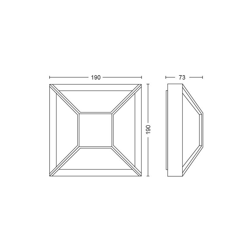 Philips - LED Kültéri fali lámpa LED/12W IP44