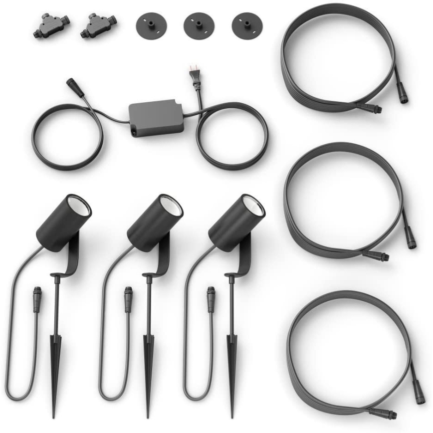 Philips - Készlet 3x LED Hue LILY spotlámpa 3xLED/8W/230V IP65