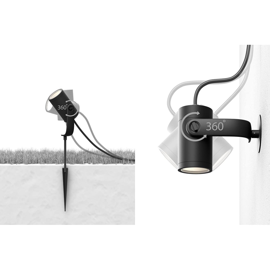 Philips - Készlet 3x LED Hue LILY spotlámpa 3xLED/8W/230V IP65