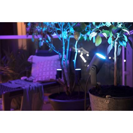 Philips - Kiegészítő készlet LED RGB kültéri spotlámpa Hue LILY LED/8W/230V IP65