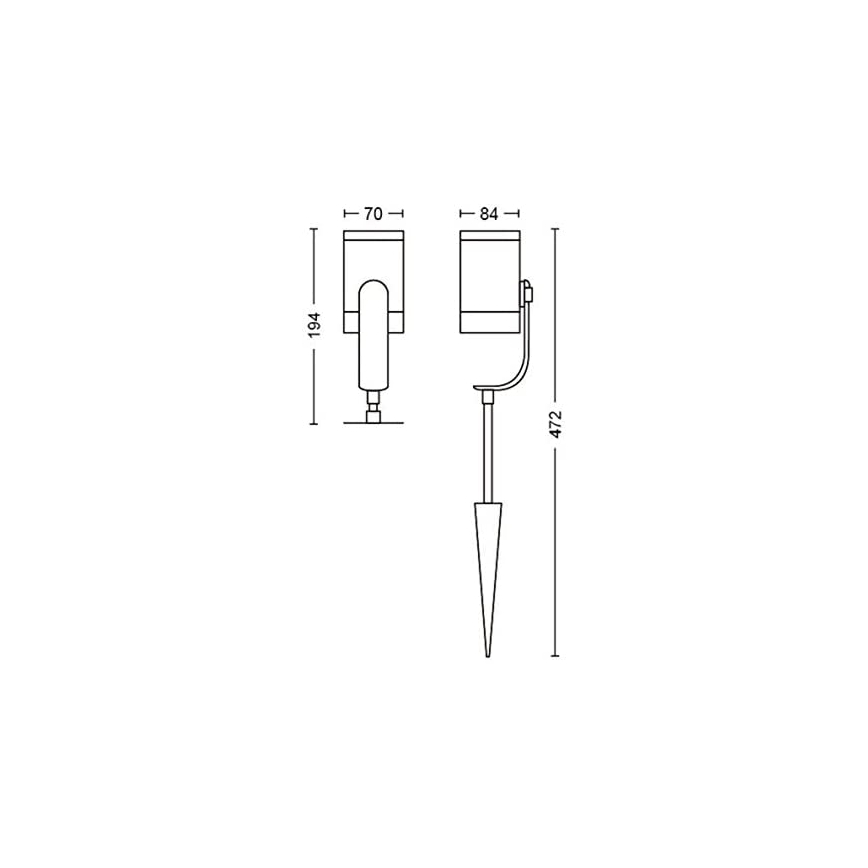Philips - LED RGB Kültéri spotlámpa Hue LILY LED/8W/230V IP65