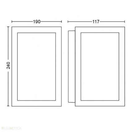 Philips 17430/30/P7 - LED RGB Kültéri fali lámpa HUE IMPRESS LED/8W/230V IP44