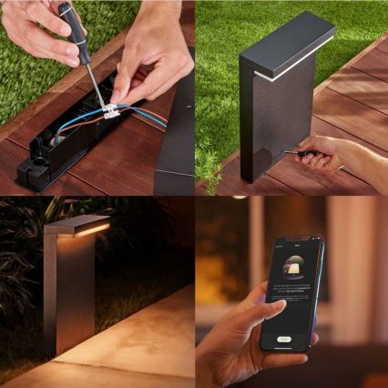 Philips - LED RGBW Dimmelhető kültér lámpa Hue NYRO LED/13,5W/230V 2000-6500K IP44