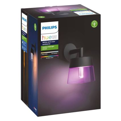 Philips - LED RGBW állítható kültéri fali lámpa Hue ATTRACT LED/8W/230V 2000-6500K IP44