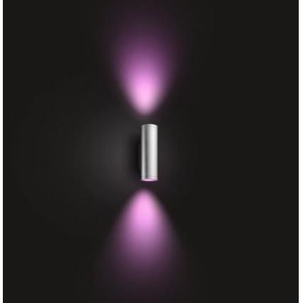 Philips - LED RGBW Dimmelhető kültéri fali lámpa Hue APPEAR 2xLED/8W/230V IP44