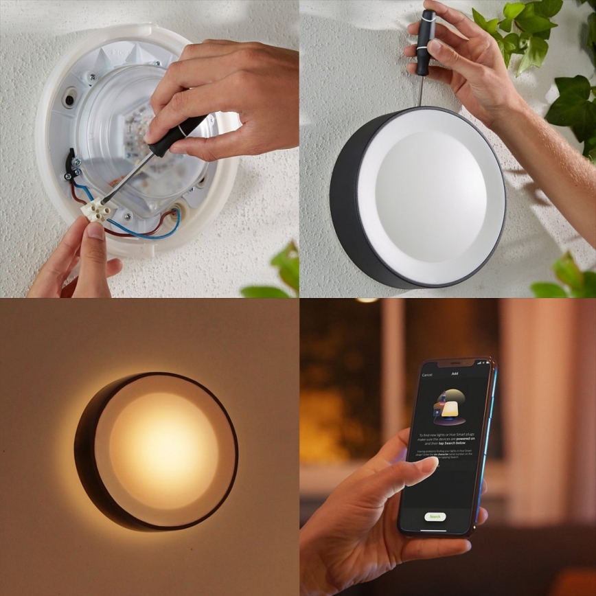 Philips - LED RGBW Dimmelhető kültéri fali lámpa Hue DAYLO LED/15W/230V 2000-6500K IP44