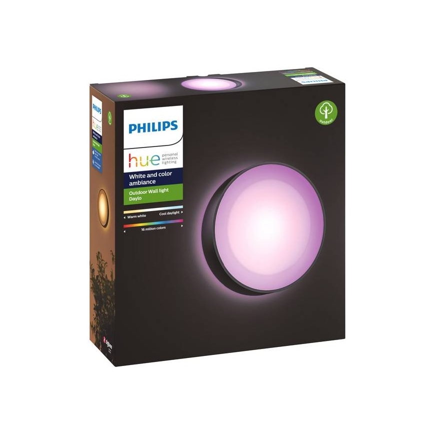 Philips - LED RGBW Dimmelhető kültéri fali lámpa Hue DAYLO LED/15W/230V 2000-6500K IP44