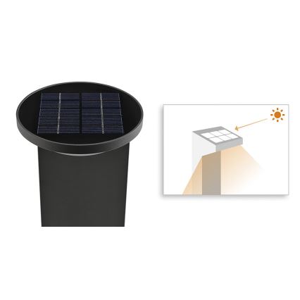 Philips 17809/93/16 - Solár LED lámpa MYGARDEN DUSK 1xLED/1W/230V