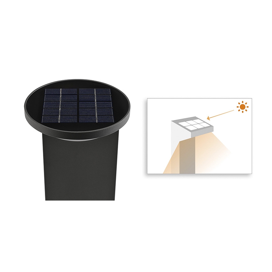 Philips 17809/93/16 - Solár LED lámpa MYGARDEN DUSK 1xLED/1W/230V